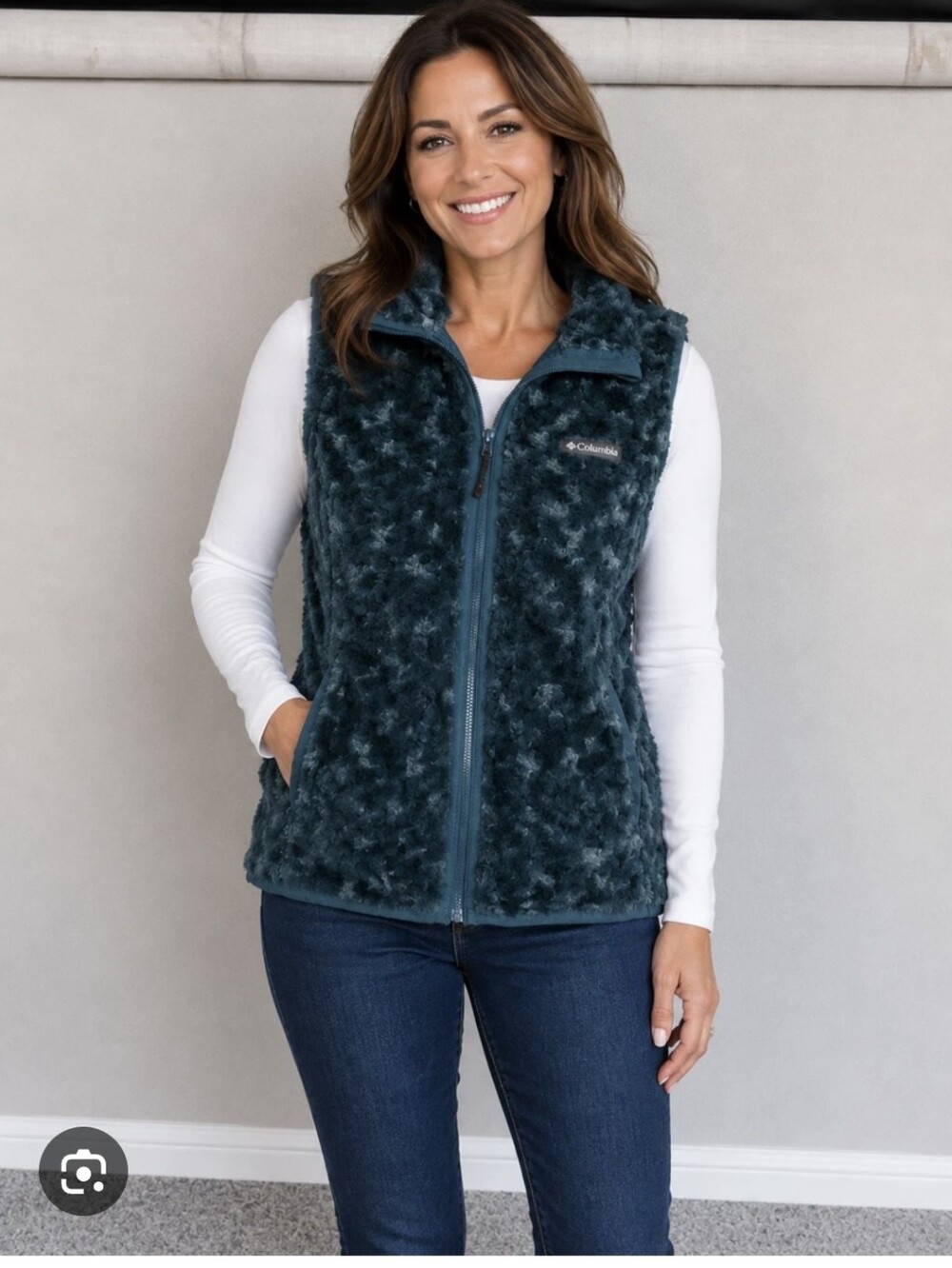NWT Columbia Women's High Pile Fuzzy Fleece Vest Sz M